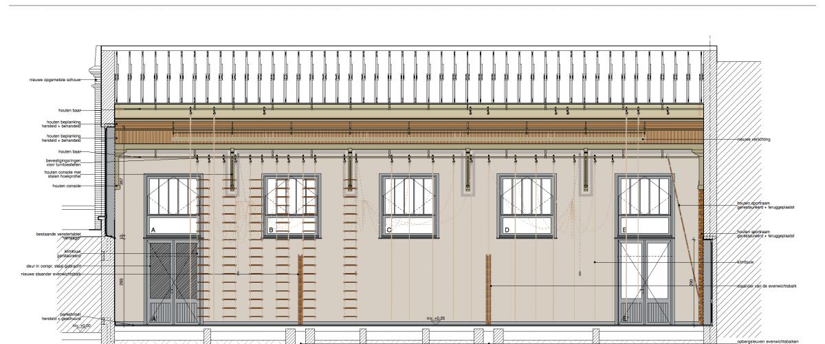 ArVD | home | Architecture | Vincent Deketelaere | Rénovation | salle de gymnastique